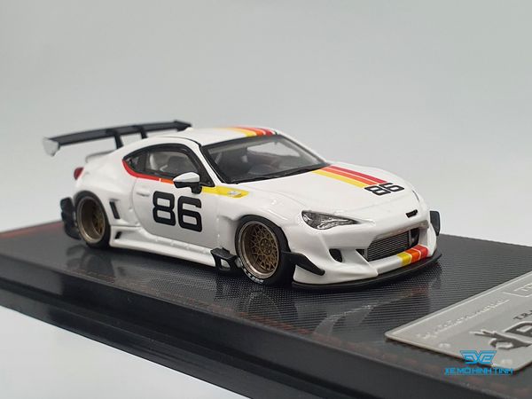 Xe Mô Hình Pandem Toyota 86 V3 1:64 Ignition Models ( Trắng )