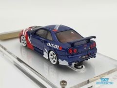 Xe Mô Hình Nismo R34 GT-R R-tune Launch Ver.Tas 1:64 Ignition Model (Xanh)