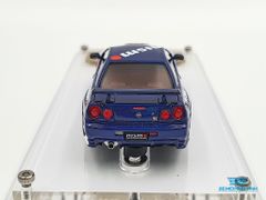 Xe Mô Hình Nismo R34 GT-R R-tune Launch Ver.Tas 1:64 Ignition Model (Xanh)