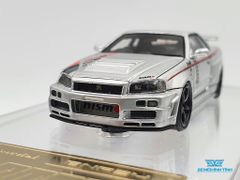 Xe Mô Hình Nismo R34 GT-R R-tune 1:64 Ignition Model (Bạc)