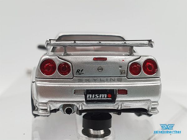 Xe Mô Hình Nismo R34 GT-R R-tune 1:64 Ignition Model (Bạc)