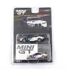 Xe Mô Hình BMW M4 GT3 Studie 1:64 MiniGT ( Trắng #7 )