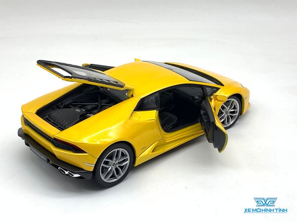 Xe Mô Hình Lamborghini Huracan 1:24 Welly (Vàng)