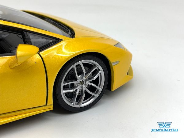 Xe Mô Hình Lamborghini Huracan 1:24 Welly (Vàng)