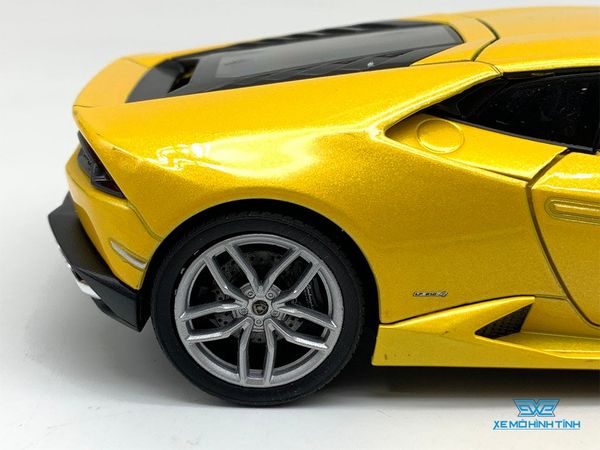 Xe Mô Hình Lamborghini Huracan 1:24 Welly (Vàng)