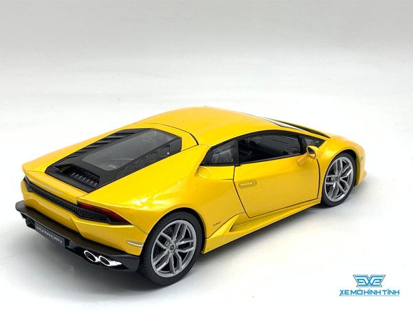Xe Mô Hình Lamborghini Huracan 1:24 Welly (Vàng)