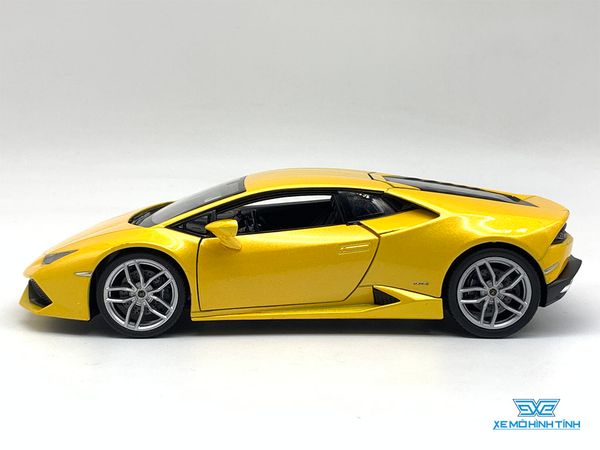 Xe Mô Hình Lamborghini Huracan 1:24 Welly (Vàng)