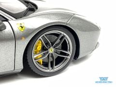 Xe Mô Hình Ferrari 488 Gtb 1:18 Bburago Sigtature Series (Xám)