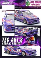 Xe Mô Hình Toyota Sprinter Trueno (AE86) N2 Project by TEC-ART'S ( Tím )