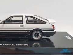 Xe Mô Hình Toyota Sprinter Trueno AE86 White/Black With Extra Wheels Japan Specil Edition 1:64 Inno Model (Trắng)