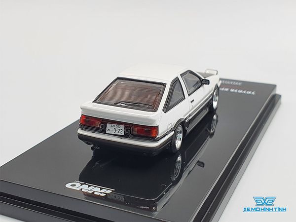 Xe Mô Hình Toyota Sprinter Trueno AE86 White/Black With Extra Wheels Japan Specil Edition 1:64 Inno Model (Trắng)