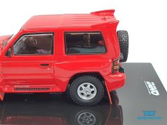 Xe Mô Hình Mitsubishi Pajero Evolution White With Extra Wheels 1:64 Inno Model (Đỏ)