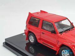 Xe Mô Hình Mitsubishi Pajero Evolution White With Extra Wheels 1:64 Inno Model (Đỏ)