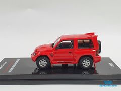 Xe Mô Hình Mitsubishi Pajero Evolution White With Extra Wheels 1:64 Inno Model (Đỏ)