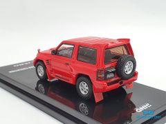 Xe Mô Hình Mitsubishi Pajero Evolution White With Extra Wheels 1:64 Inno Model (Đỏ)