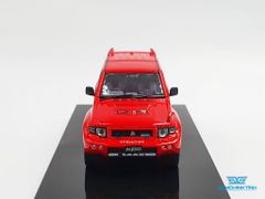 Xe Mô Hình Mitsubishi Pajero Evolution White With Extra Wheels 1:64 Inno Model (Đỏ)