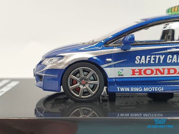 Xe Mô Hình Honda Civic Type-r FD2 Twin Ring Motegl Safety Car 2014 1:64 Inno Models (Xanh)