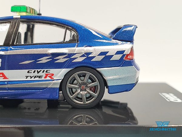 Xe Mô Hình Honda Civic Type-r FD2 Twin Ring Motegl Safety Car 2014 1:64 Inno Models (Xanh)