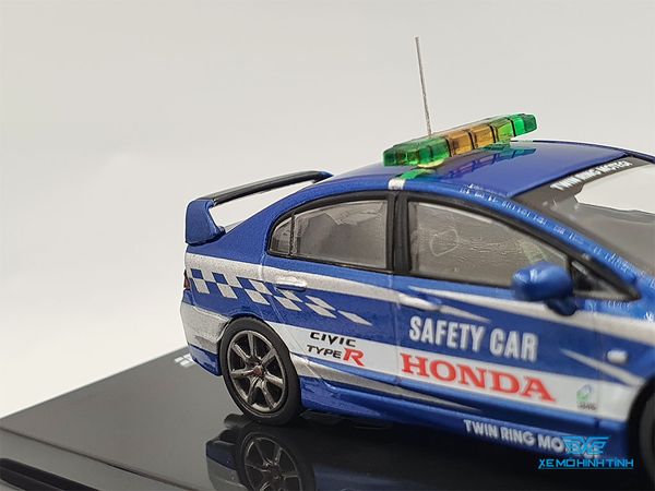 Xe Mô Hình Honda Civic Type-r FD2 Twin Ring Motegl Safety Car 2014 1:64 Inno Models (Xanh)