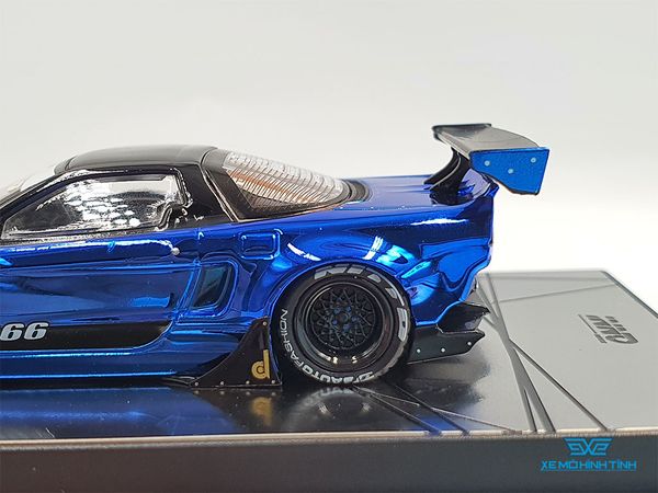 Xe Mô Hình Honda NSX (NA) Rocket Bunny V2 Aero Chrome Blue 1:64 Inno Model (Xanh)