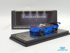 Xe Mô Hình Honda NSX (NA) Rocket Bunny V2 Aero Chrome Blue 1:64 Inno Model (Xanh)