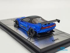 Xe Mô Hình Honda NSX (NA) Rocket Bunny V2 Aero Chrome Blue 1:64 Inno Model (Xanh)