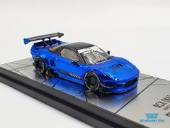 Xe Mô Hình Honda NSX (NA) Rocket Bunny V2 Aero Chrome Blue 1:64 Inno Model (Xanh)