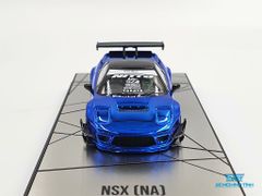 Xe Mô Hình Honda NSX (NA) Rocket Bunny V2 Aero Chrome Blue 1:64 Inno Model (Xanh)