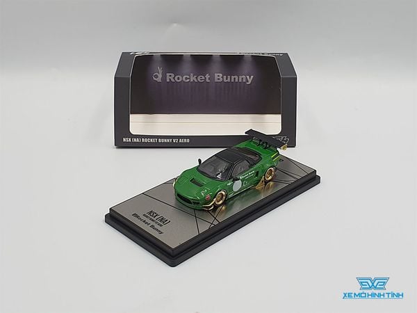 Xe Mô Hình Honda NSX (NA) Rocket Bunny V2 AERO 1:64 Inno Model ( Xanh Lá )