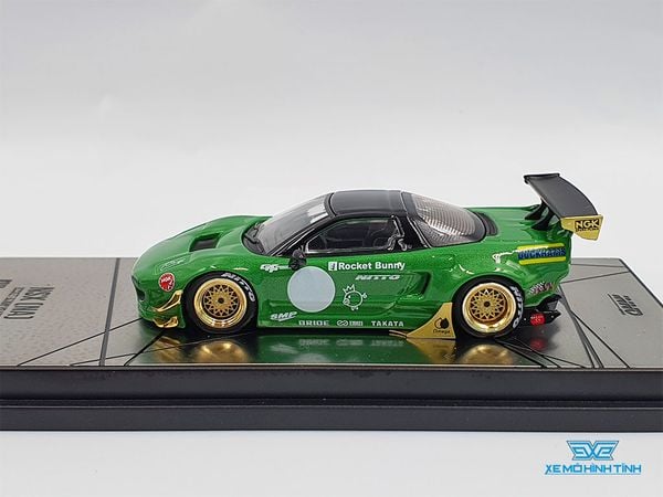 Xe Mô Hình Honda NSX (NA) Rocket Bunny V2 AERO 1:64 Inno Model ( Xanh Lá )