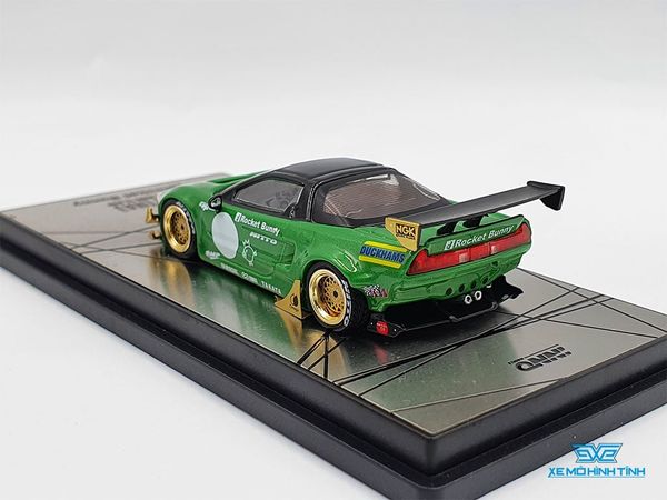 Xe Mô Hình Honda NSX (NA) Rocket Bunny V2 AERO 1:64 Inno Model ( Xanh Lá )