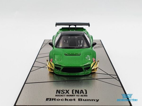 Xe Mô Hình Honda NSX (NA) Rocket Bunny V2 AERO 1:64 Inno Model ( Xanh Lá )