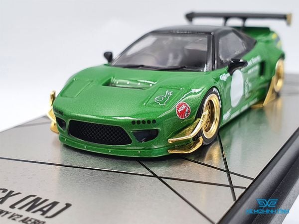 Xe Mô Hình Honda NSX (NA) Rocket Bunny V2 AERO 1:64 Inno Model ( Xanh Lá )