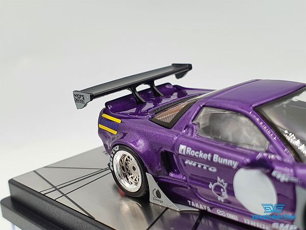 Xe Mô Hình Honda NSX (NA) Rocket Bunny V2 Aero Metallic Purple 1:64 Inno Model (Tím)