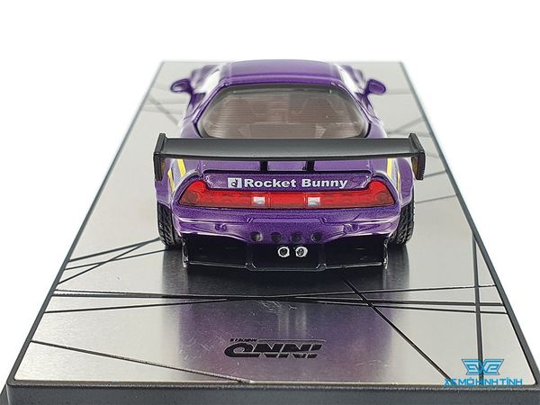 Xe Mô Hình Honda NSX (NA) Rocket Bunny V2 Aero Metallic Purple 1:64 Inno Model (Tím)