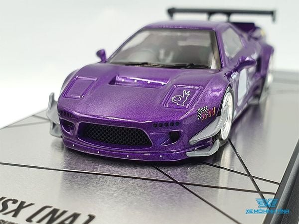 Xe Mô Hình Honda NSX (NA) Rocket Bunny V2 Aero Metallic Purple 1:64 Inno Model (Tím)