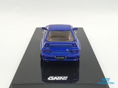 Xe Mô Hình Nissan Skyline GT-R (R32) With Extra Wheels And Extra Decals 1:64 Inno Model ( Xanh Dương )