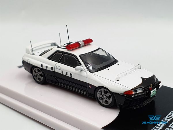 Xe Mô Hình Nissan Skyline GT-R (R32) Kanagawa-Kenkei Japanese 1:64 Inno Model ( Police )