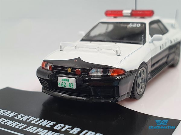 Xe Mô Hình Nissan Skyline GT-R (R32) Kanagawa-Kenkei Japanese 1:64 Inno Model ( Police )