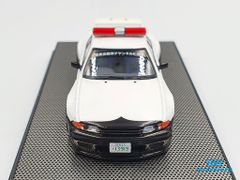 Xe Mô Hình Nissan Skyline GT-R (R32) Pandem / Rocket Bunny Japan Police Livery Drift Car 1:64 Inno Model ( Trắng Đen )