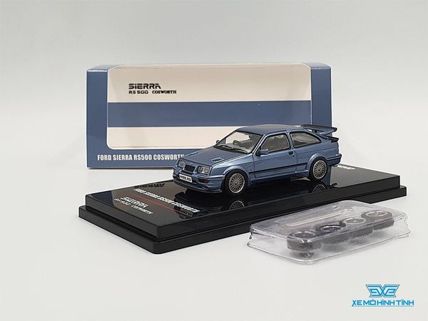 Xe Mô Hình Ford Sierra RS500 Cosworth 1986 Moonstone 1:64 Inno Model ( Xanh )