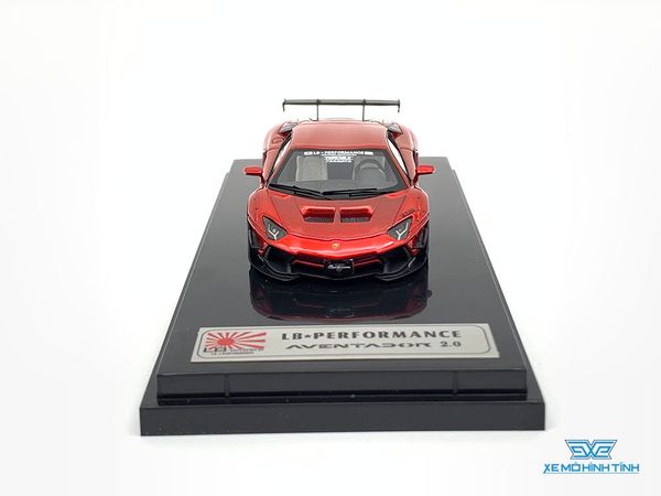 Xe Mô Hình Lamborghini Aventador LB 2.0 kèm Figure 1:64 Liberty Walk ( Đỏ )