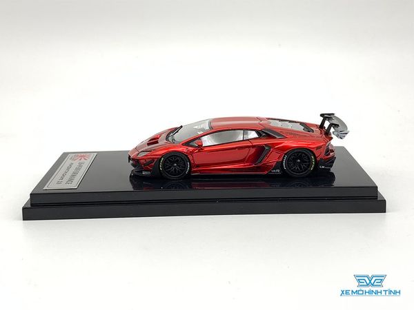 Xe Mô Hình Lamborghini Aventador LB 2.0 kèm Figure 1:64 Liberty Walk ( Đỏ )