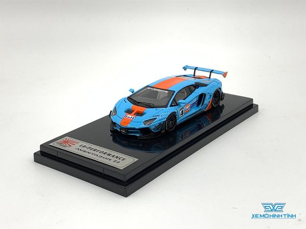 Xe Mô Hình Lamborghini Aventador LB 2.0 kèm Figure 1:64 Liberty Walk ( Gulf )