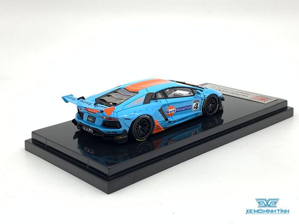 Xe Mô Hình Lamborghini Aventador LB 2.0 kèm Figure 1:64 Liberty Walk ( Gulf )