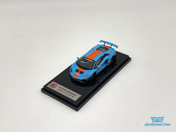 Xe Mô Hình Lamborghini Aventador LB 2.0 kèm Figure 1:64 Liberty Walk ( Gulf )