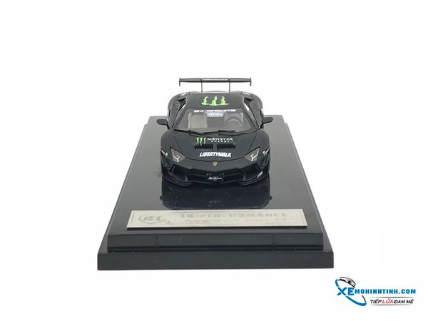 Xe Mô Hình Lamborghini LB Performance Aventador 2.0 1:64 JEC Limited 299pcs ( Đen Monster )