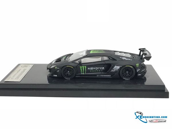 Xe Mô Hình Lamborghini LB Performance Aventador 2.0 1:64 JEC Limited 299pcs ( Đen Monster )