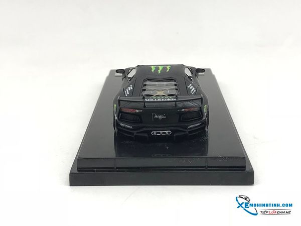 Xe Mô Hình Lamborghini LB Performance Aventador 2.0 1:64 JEC Limited 299pcs ( Đen Monster )