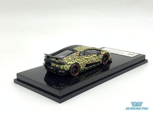 Xe Mô Hình Lamborghini Huracan LB Cá Mập Limited 999pcs 1:64 JEC ( Đen Camo )